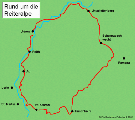 Karte von Rund um die Reiteralpe