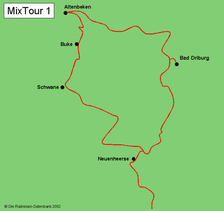 Karte von MixTour 1
