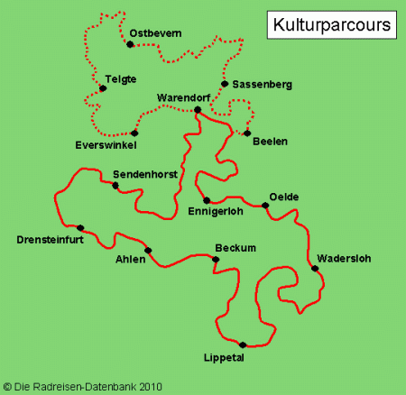 Karte von Kulturparcours