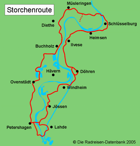 Karte von Chiemgau-Radweg