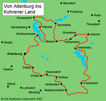 Karte von Am Riesrand entlang