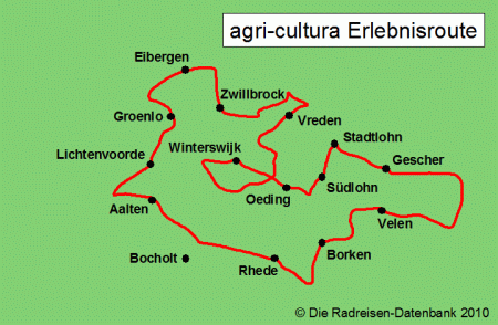 Karte von Agri-cultura Route