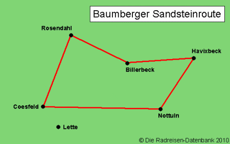 Karte von Gro&szlig;er Brombachsee Radweg