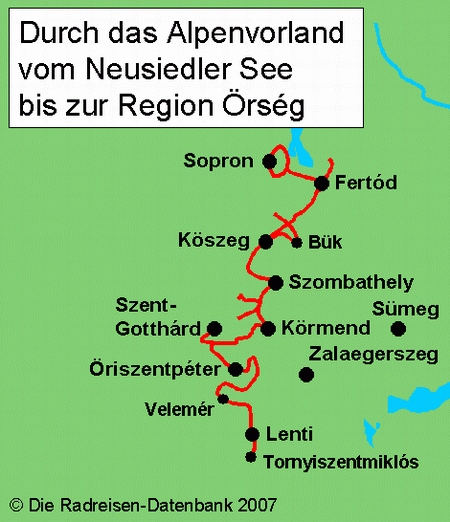 Karte von Bauerngartenroute 2