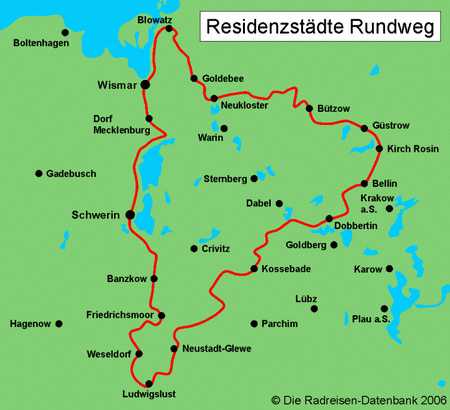 Karte von Tour Brandenburg