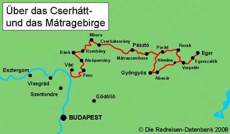 Karte von Bibertalradweg