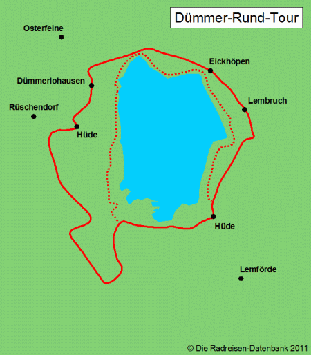 Karte von D&uuml;mmer-Rund-Tour