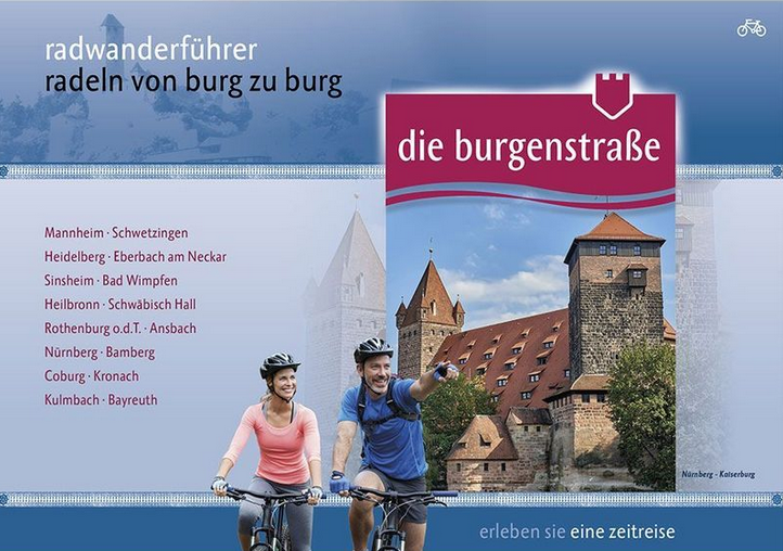 Der Original Radwanderführer der Burgenstraße erhältlich beim Burgenstraße e.V.
