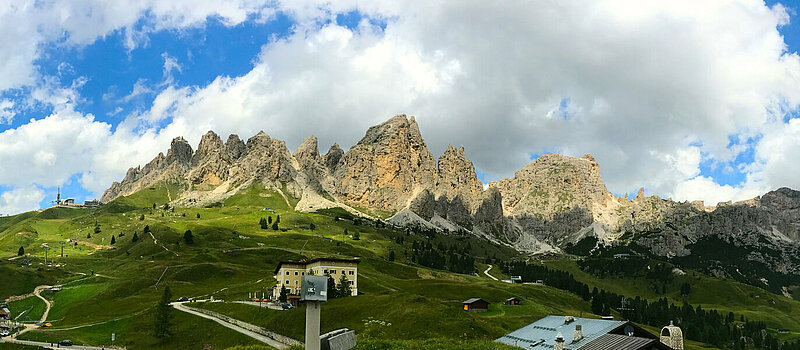 Traumhaftes Dolomiten-Panorama.