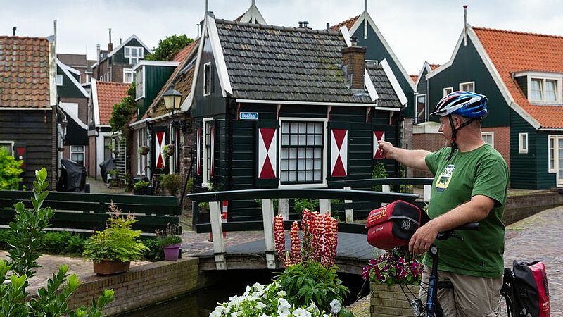 Radreise Fahrradtour Urlaub Europa Niederlande Ijsselmeer Volendam