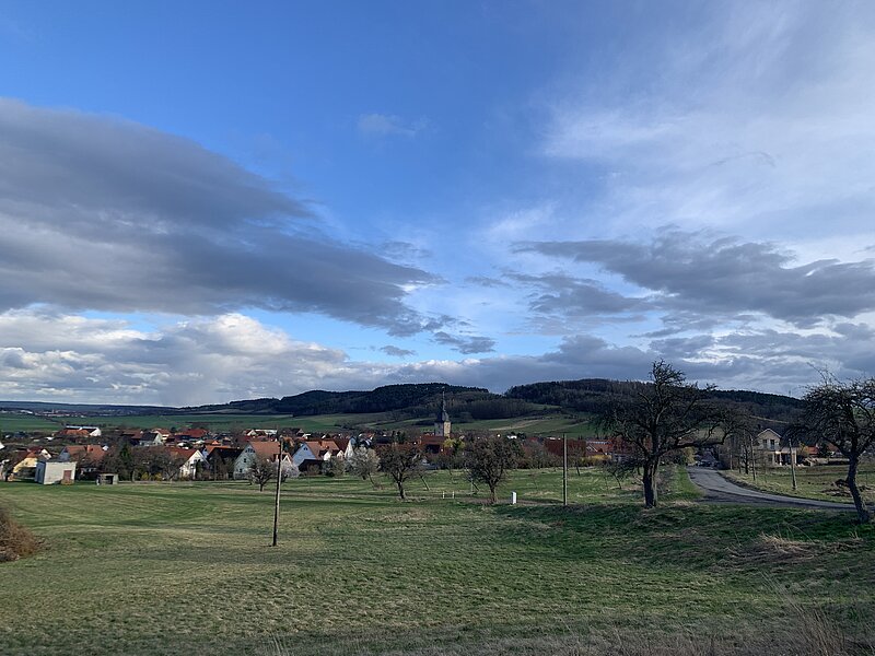 Sanfte Hügel zwischen Eisenach und Erfurt