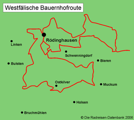 Westfälische Bauernhofroute in Nordrhein-Westfalen, Deutschland