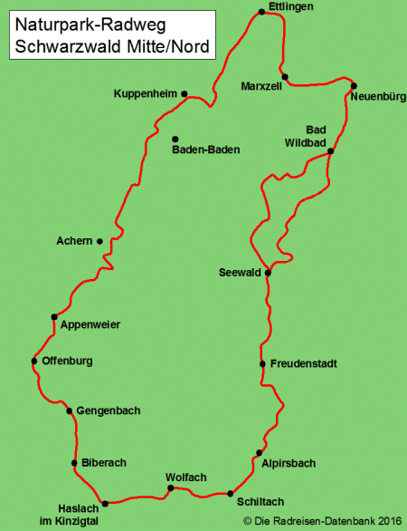 Naturpark-Radweg in Baden-Württemberg, Deutschland