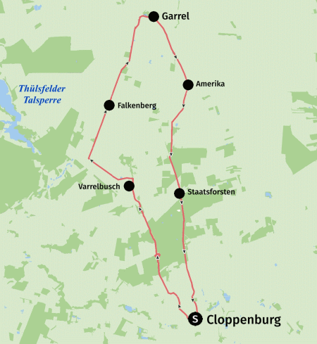 Von Cloppenburg nach Amerika in Niedersachsen, Deutschland