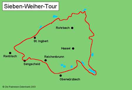 Sieben Weiher Tour im Saarland, Deutschland