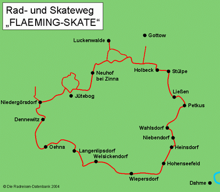 Fläming - Skate Route in Sachsen-Anhalt, Deutschland