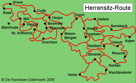 Herrensitz-Route in Nordrhein-Westfalen, Deutschland