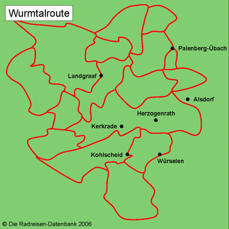 Wurmtalroute in Nordrhein-Westfalen, Deutschland