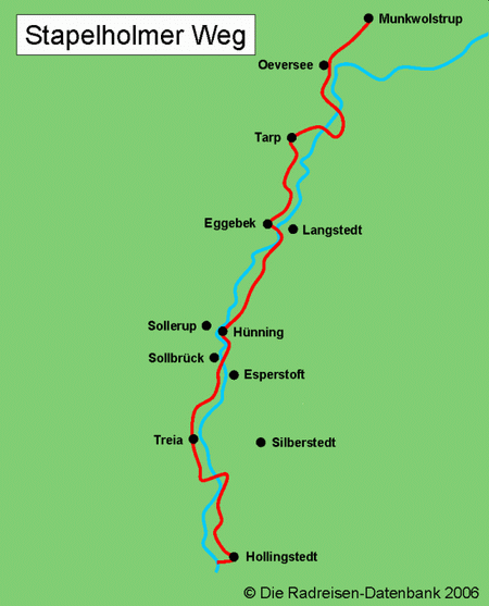 Stapelholmer Weg in Schleswig-Holstein, Deutschland