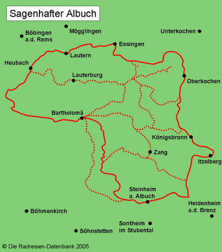 Sagenhafter Albuch in Baden-Württemberg, Deutschland