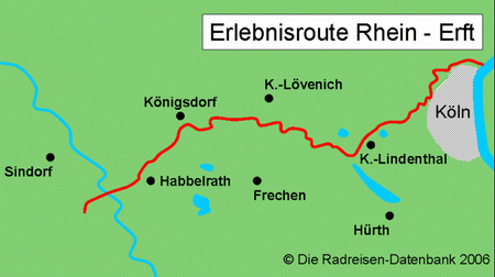 Erlebnisroute Rhein - Erft in Nordrhein-Westfalen, Deutschland
