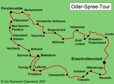 Oder-Spree-Tour in Brandenburg, Deutschland