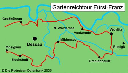 Gartenreichtour Fürst-Franz in Sachsen-Anhalt, Deutschland