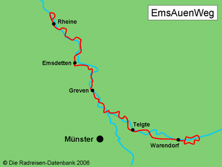 EmsAuenWeg in Nordrhein-Westfalen, Deutschland