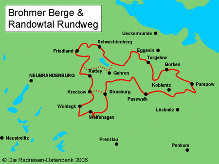 Brohmer Berge & Randowtal Rundweg in Mecklenburg-Vorpommern, Deutschland