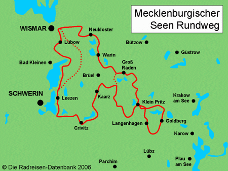 Mecklenburgischer Seen Rundweg in Mecklenburg-Vorpommern, Deutschland
