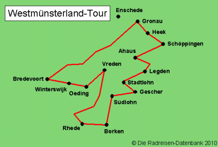 Westmünsterland-Tour in Nordrhein-Westfalen, Deutschland