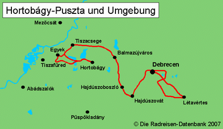 Hortobágy-Puszta und Umgebung in der Puszta, Ungarn