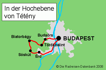 In der Hochebene von Tétény nach Budapest, Ungarn