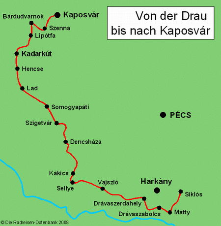 Von der Drau bis nach Kaposvár in Pannonien, Ungarn