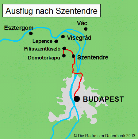 Ausflug nach Szentendre nach Budapest, Ungarn