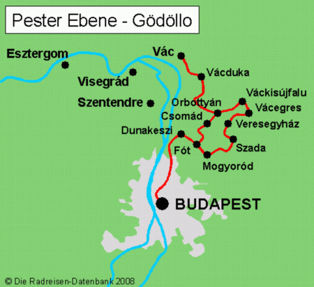 Pester Ebene - Gödöllo nach Budapest, Ungarn