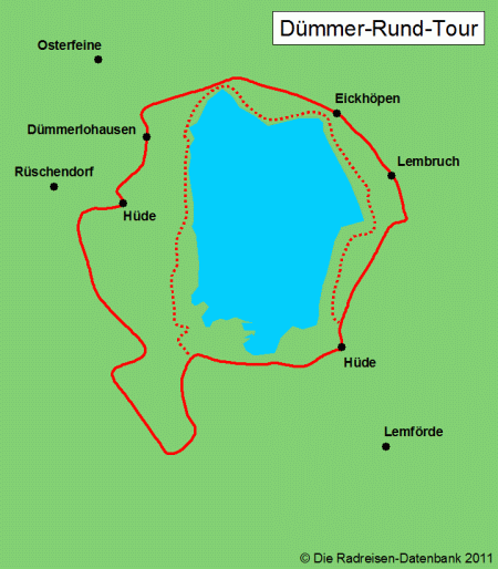 Dümmer-Rund-Tour in Niedersachsen, Deutschland