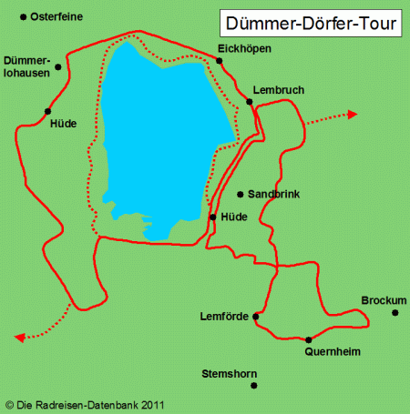Dümmer-Dörfer-Tour in Niedersachsen, Deutschland