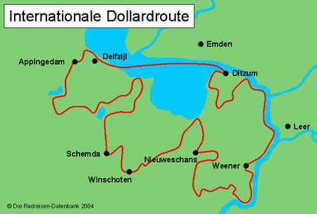 Internationale Dollard Route in Niedersachsen, Deutschland