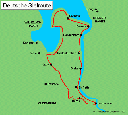 Deutsche Sielroute in Niedersachsen, Deutschland