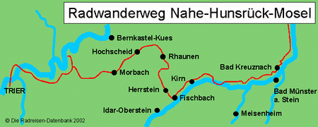 Nahe-Hunsrück-Mosel in Rheinland-Pfalz, Deutschland