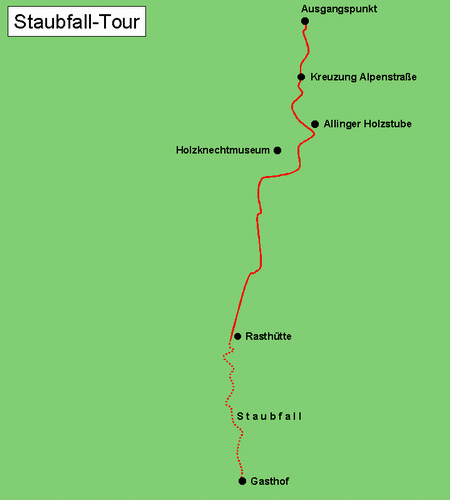 Staubfall-Tour in Bayern, Deutschland