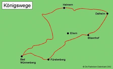 Königswege in Nordrhein-Westfalen, Deutschland