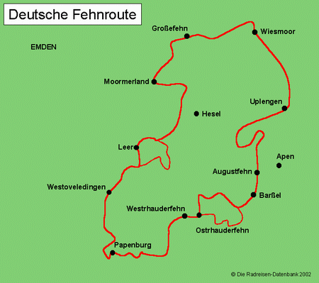Deutsche Fehnroute in Niedersachsen, Deutschland