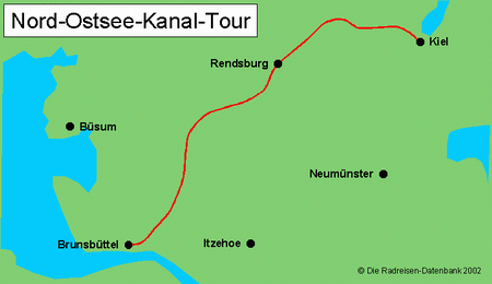 Nord-Ostsee-Kanal-Tour in Schleswig-Holstein, Deutschland
