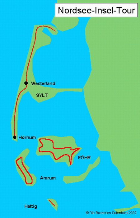 Nordsee-Insel-Tour in Schleswig-Holstein, Deutschland