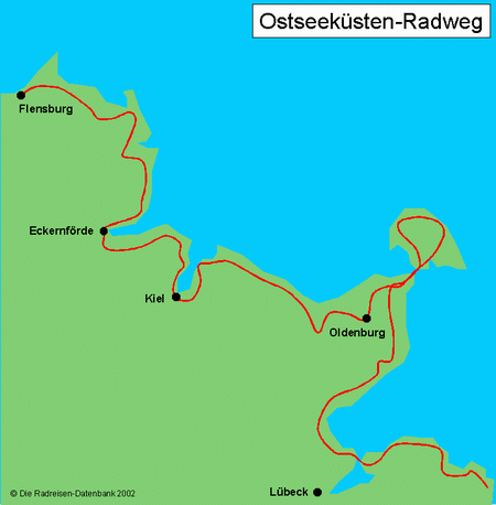 Ostsee-Küsten-Radweg / Ostseeküsten-Radweg in Schleswig-Holstein, Deutschland