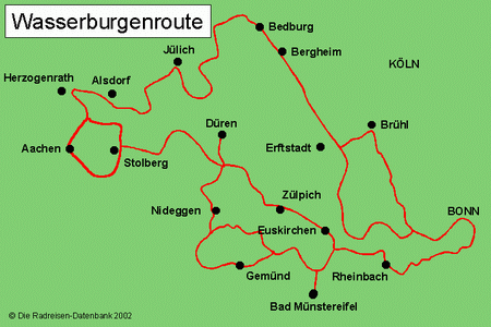 Wasserburgen-Route in Nordrhein-Westfalen, Deutschland
