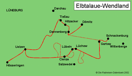 Elbtalaue-Wendland in Niedersachsen, Deutschland