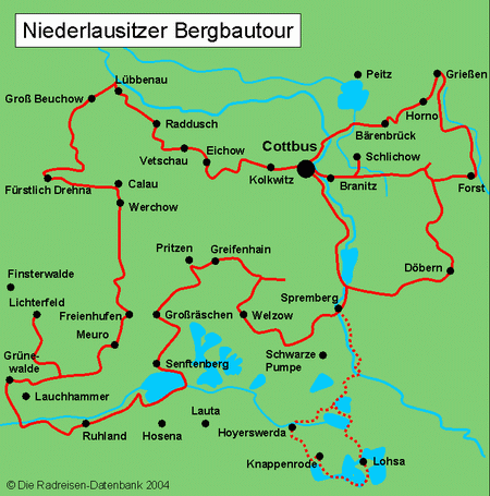 Niederlausitzer Bergbautour in Brandenburg, Deutschland